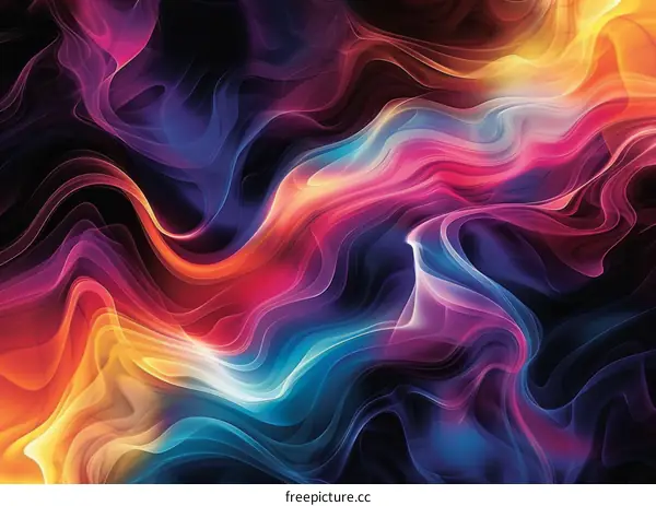 Abstract Art Painting with Bright Colors