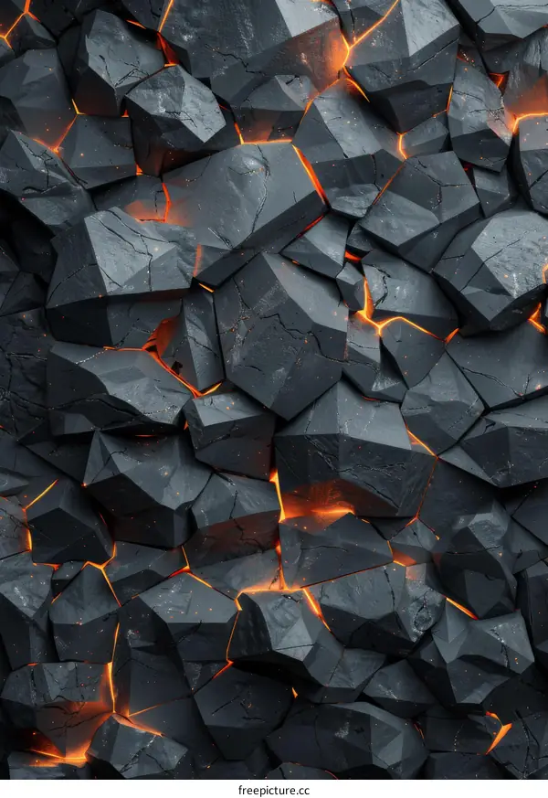 Abstract Volcanic Rock Texture Background