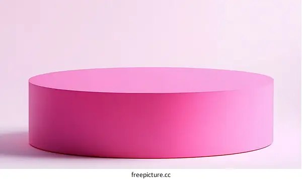 Pink Cylinder Display Stand for Products