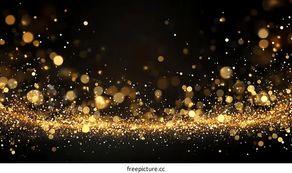 Abstract Golden Sparkling Background Design