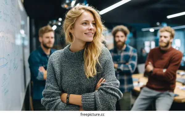 Team Collaboration in Modern Office