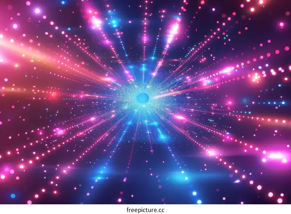 Colorful Glowing Nebula