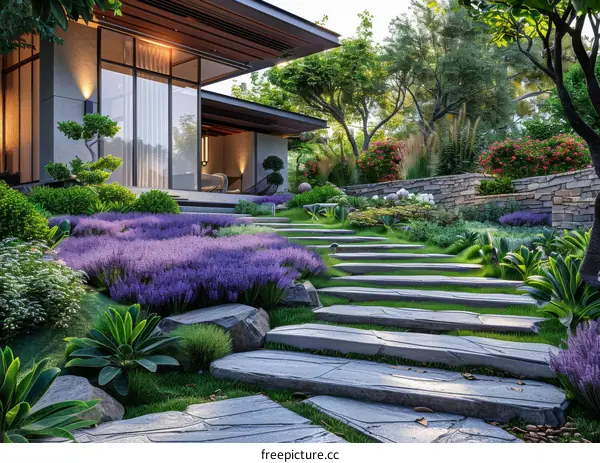 Harmoniously Blended: Modern Architecture Amidst Serene Nature