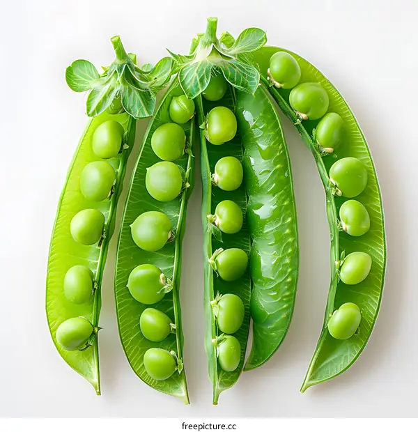 Fresh Green Pea Pods