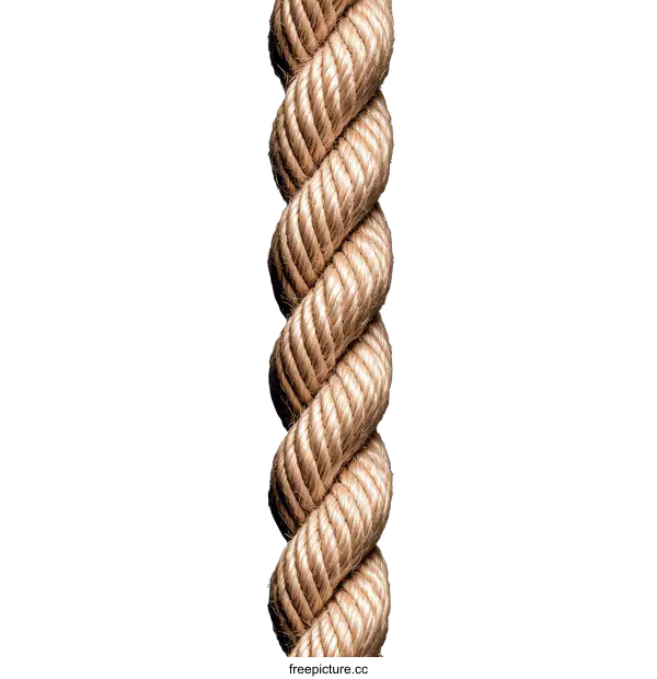 [Transparent Background PNG]Close Up of a Twisted Rope