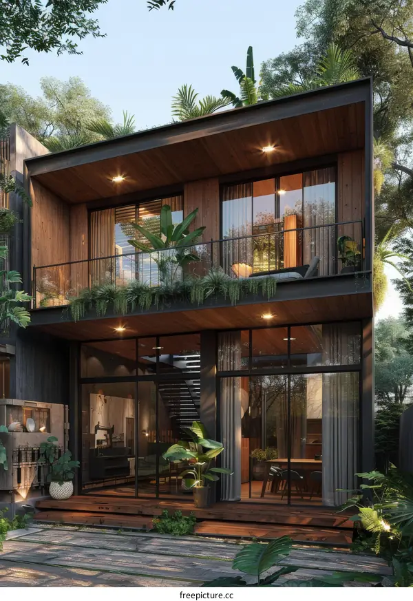 Modern Tropical Styled House Exterior Design