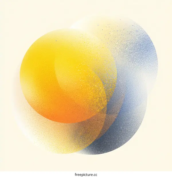 Abstract Colorful Intertwined Circles