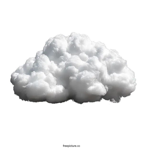 [Transparent Background PNG]Fluffy White Cloud Illustration