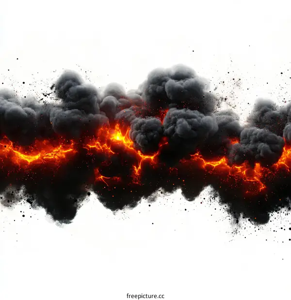 Fiery Explosion Abstract Background