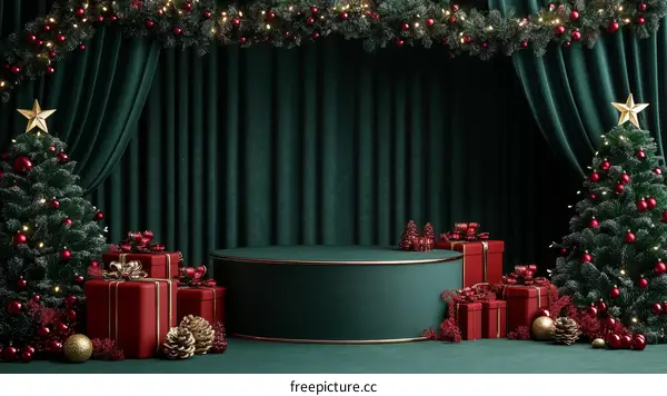 Christmas Stage Display for Products