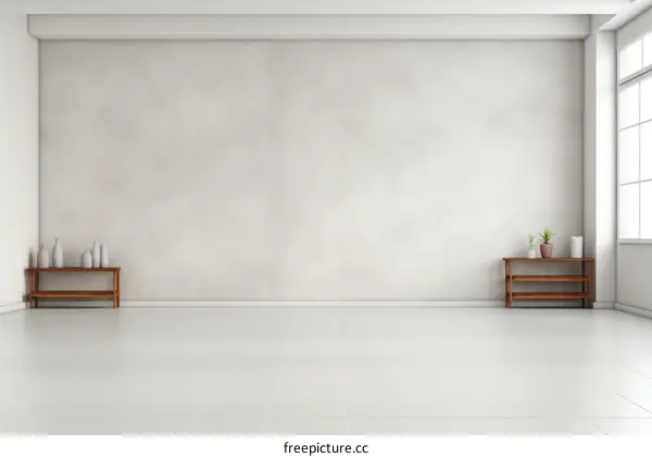 Bright and Airy Empty Room with Large Windows