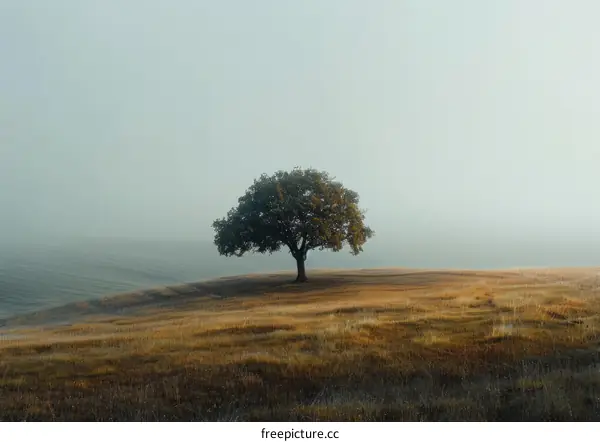 Lonely Tree in Field