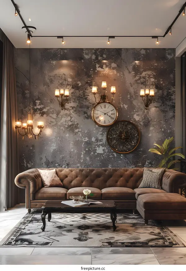 Retro style living room