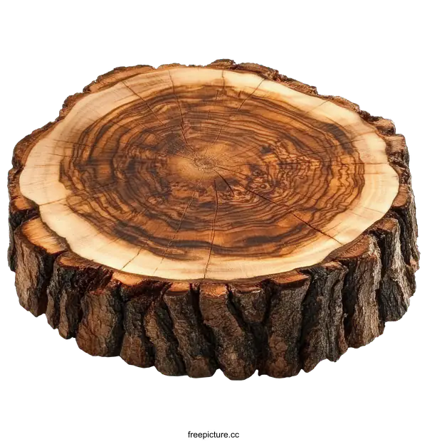 [Transparent Background PNG]Natural Wooden Cutting Board Slice