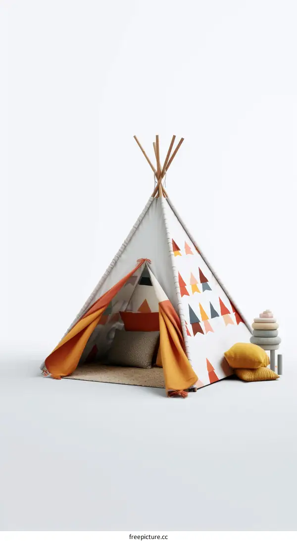 A teepee for children to play in
