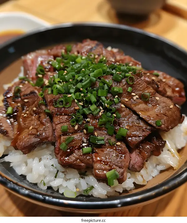 Sliced Beef Rice Bowl