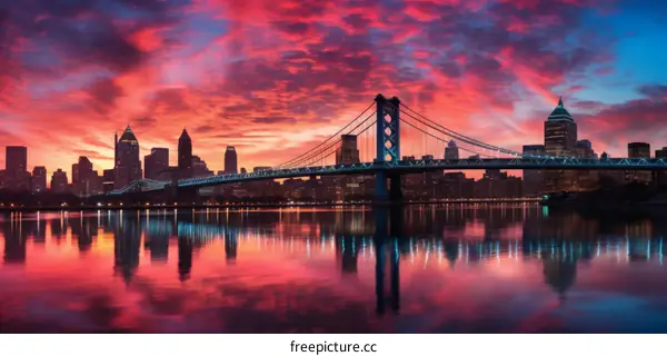 Cityscape of Philadelphia, Pennsylvania, United States