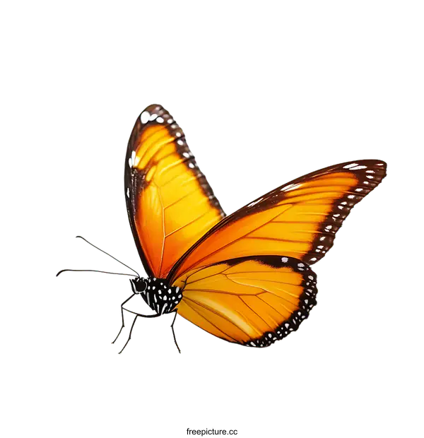 [Transparent Background PNG]Monarch Butterfly on transparent background