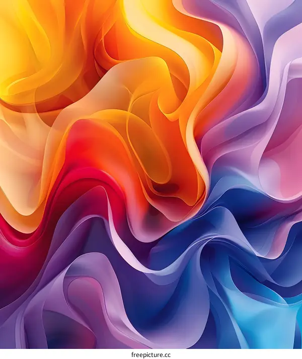 Abstract Colorful Wavy Background