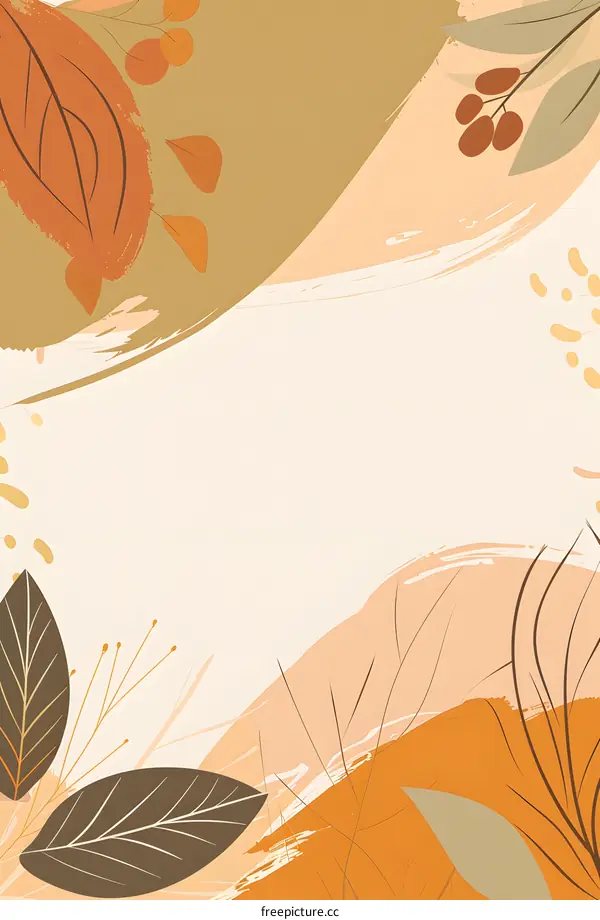 Abstract Autumn Leaves Background