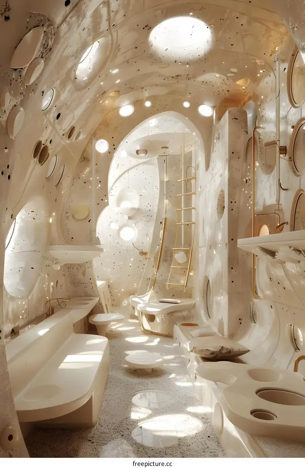 Interior Design of a Modern Bathroom