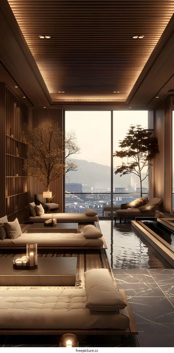 A Japanese-style interior design