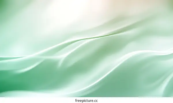 Elegant Green Silk Fabric Texture