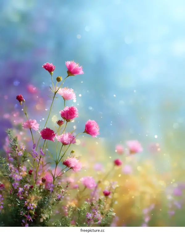 Beautiful Summer Flowers in Soft Focus