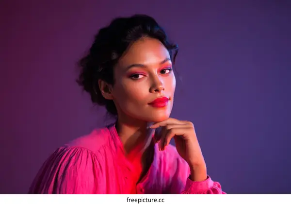 Fashion Portrait of a Beautiful Woman