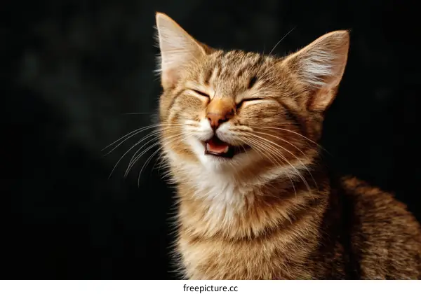 Playful Kitten Close-up Portrait