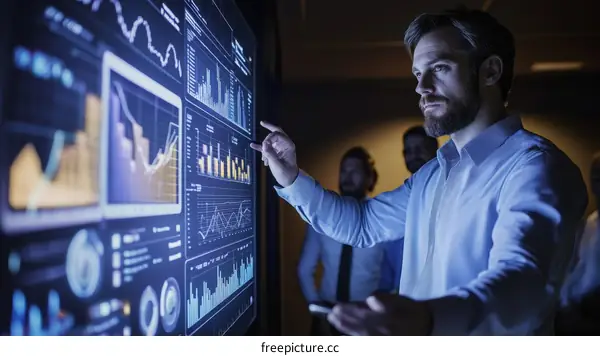 Business presentation on Interactive Digital Display