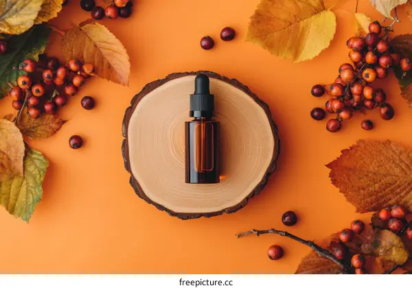 Autumn Natural Essential Oil Bottle Display