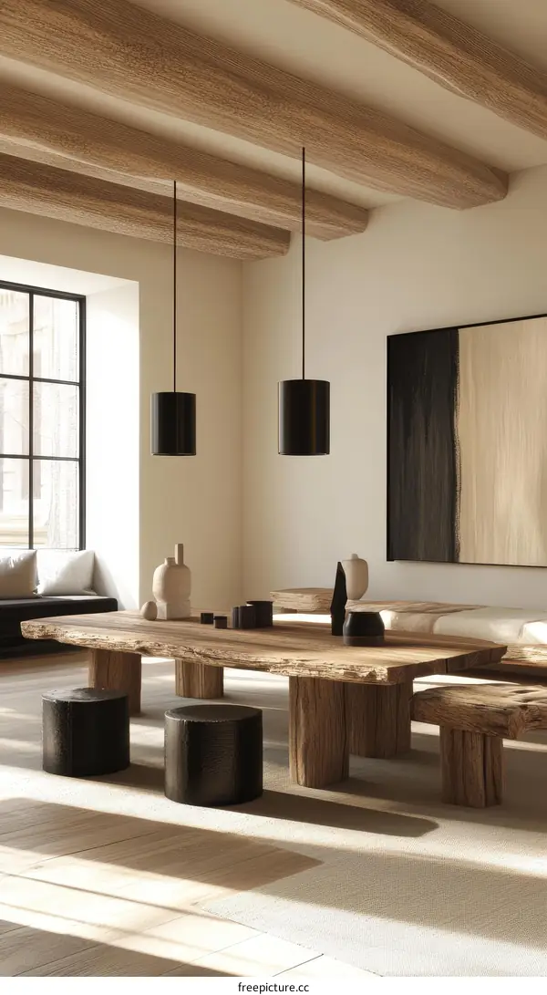 Modern Rustic Dining Room Interior Design