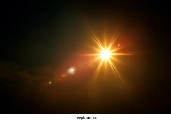 Bright Sunny Flare Effect Image