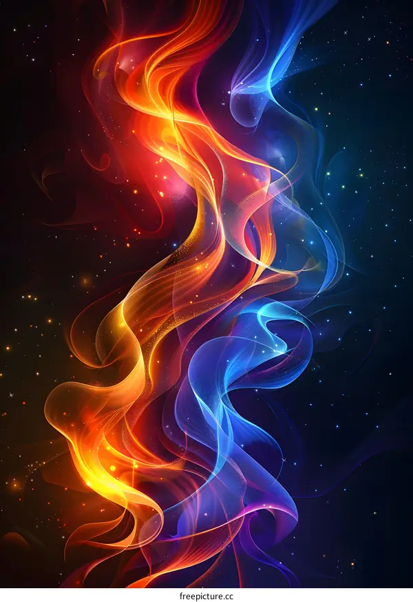 Fire and Ice Abstract