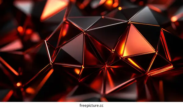 Abstract Geometric Polygons Design