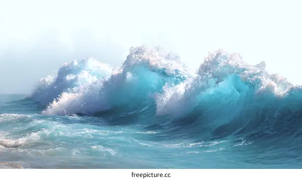 Stunning Ocean Waves Crashing on Shore