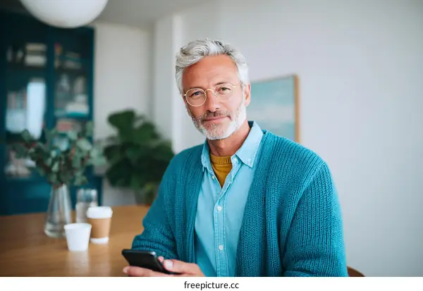 Portrait of a Mature Caucasian Man