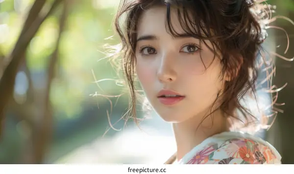 Close-up Portrait of a Beautiful Asian Woman