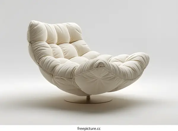 cream colored modern chair