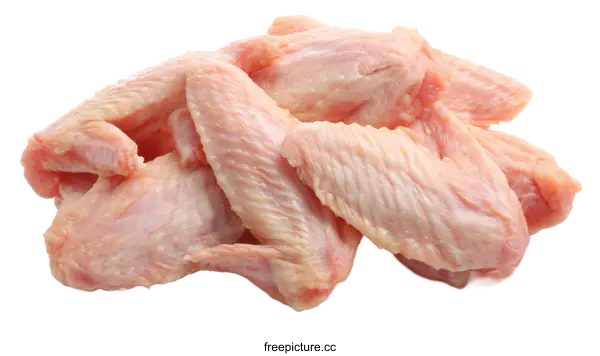 [Transparent Background PNG]Fresh Chicken Wings Close-up