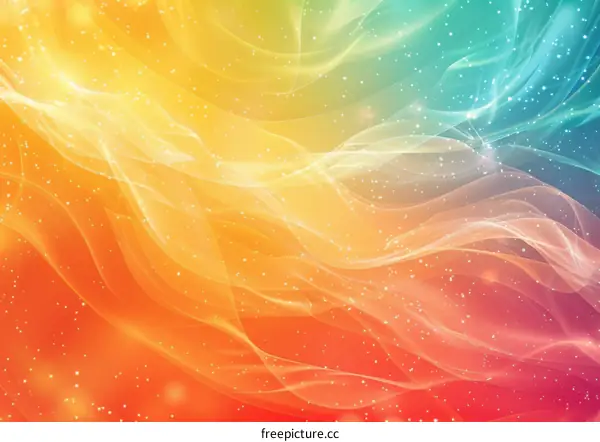 Abstract Colorful Flowing Design