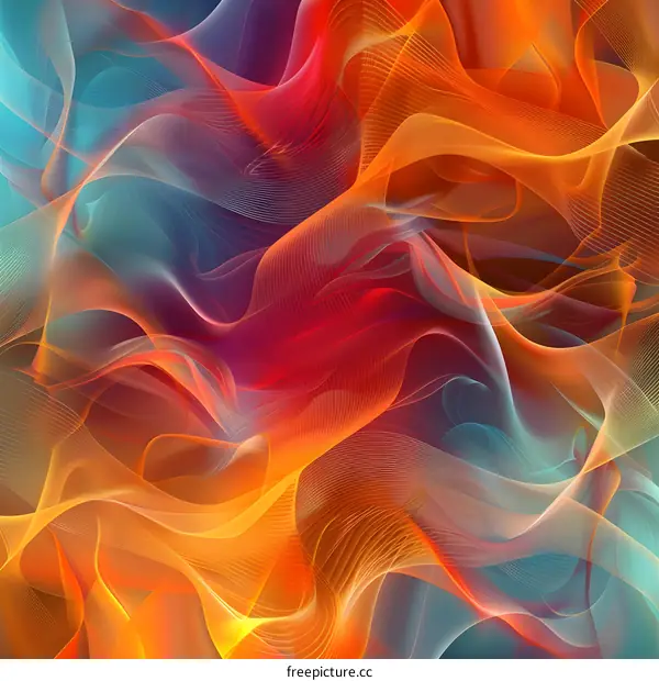 abstract colorful wavy background