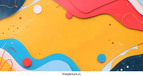 Abstract Background with Colorful Shapes and Patterns