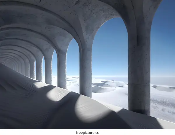 Desert Landscape With Archway