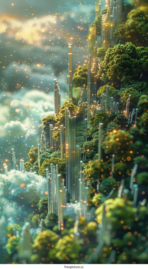 Futuristic City in the Clouds: A Vision of Urban Sustainability