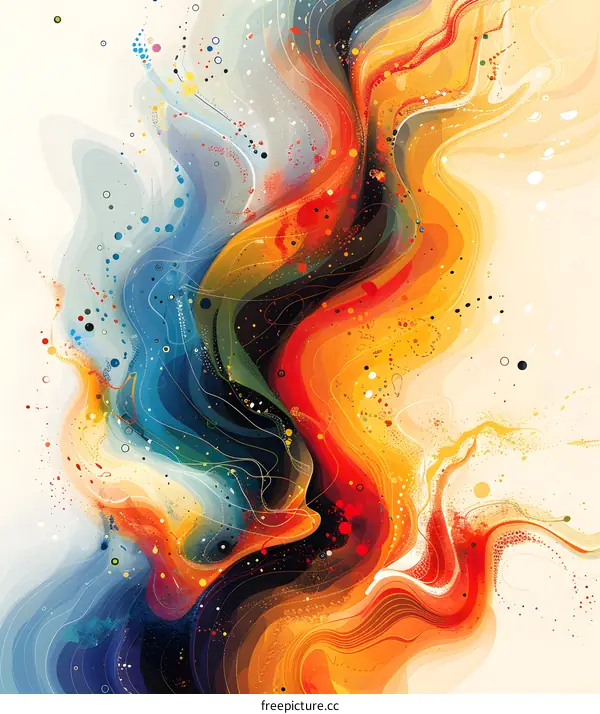 Colorful abstract painting
