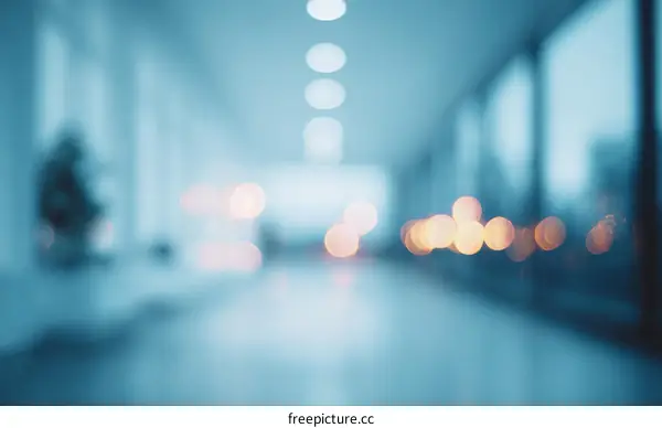 Abstract Blurred Interior Corridor Image