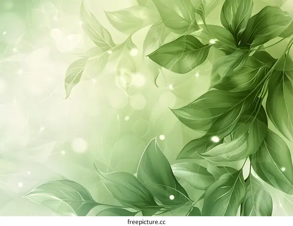 Green leaves background