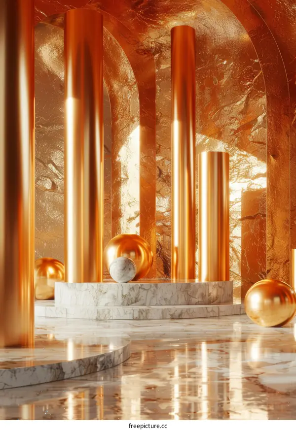 Luxury Gold Interior Design Showcase